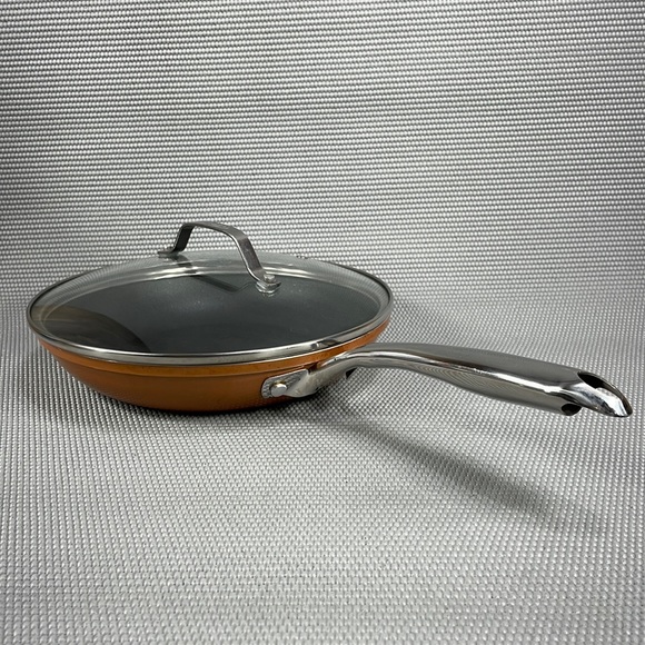 Gotham Steel Kitchen Gotham Steel Cookware Skillet With Glass Lid